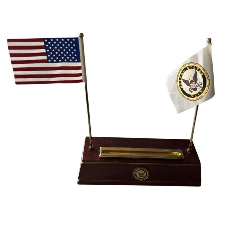 San Francisco Music Box Company US Navy Photo Frame *Read*